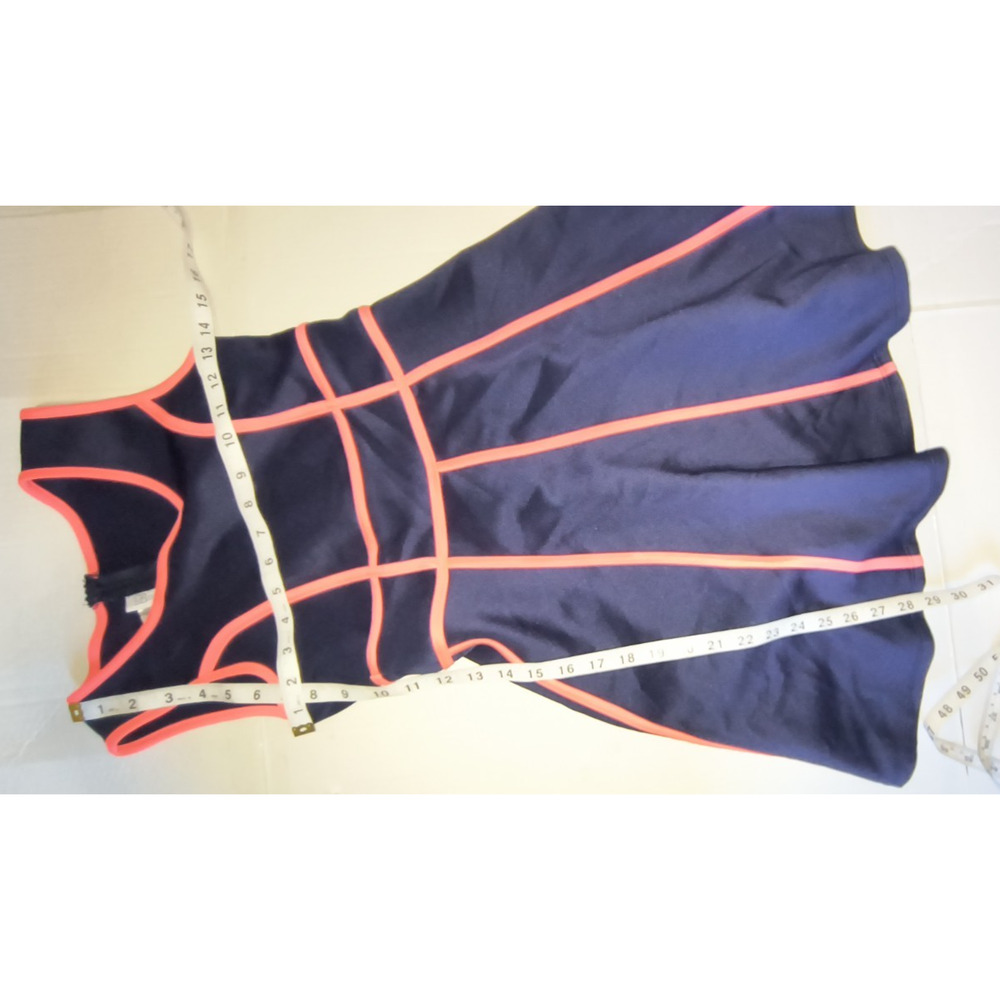Bonnie Jean Women's Navy Sleeveless Fit & Flare Dress Size 12 W005 - Picture 4 of 5